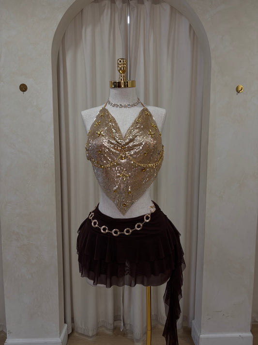 Gatubela Shine Top (Gold)