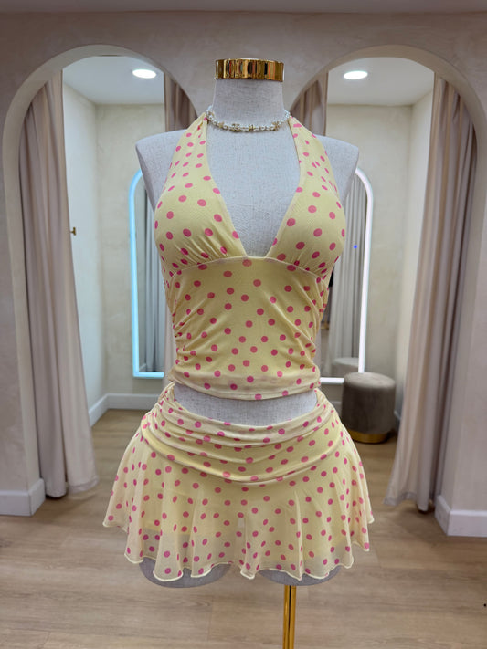 Lez Polka Dot Set (Built in Shorts)