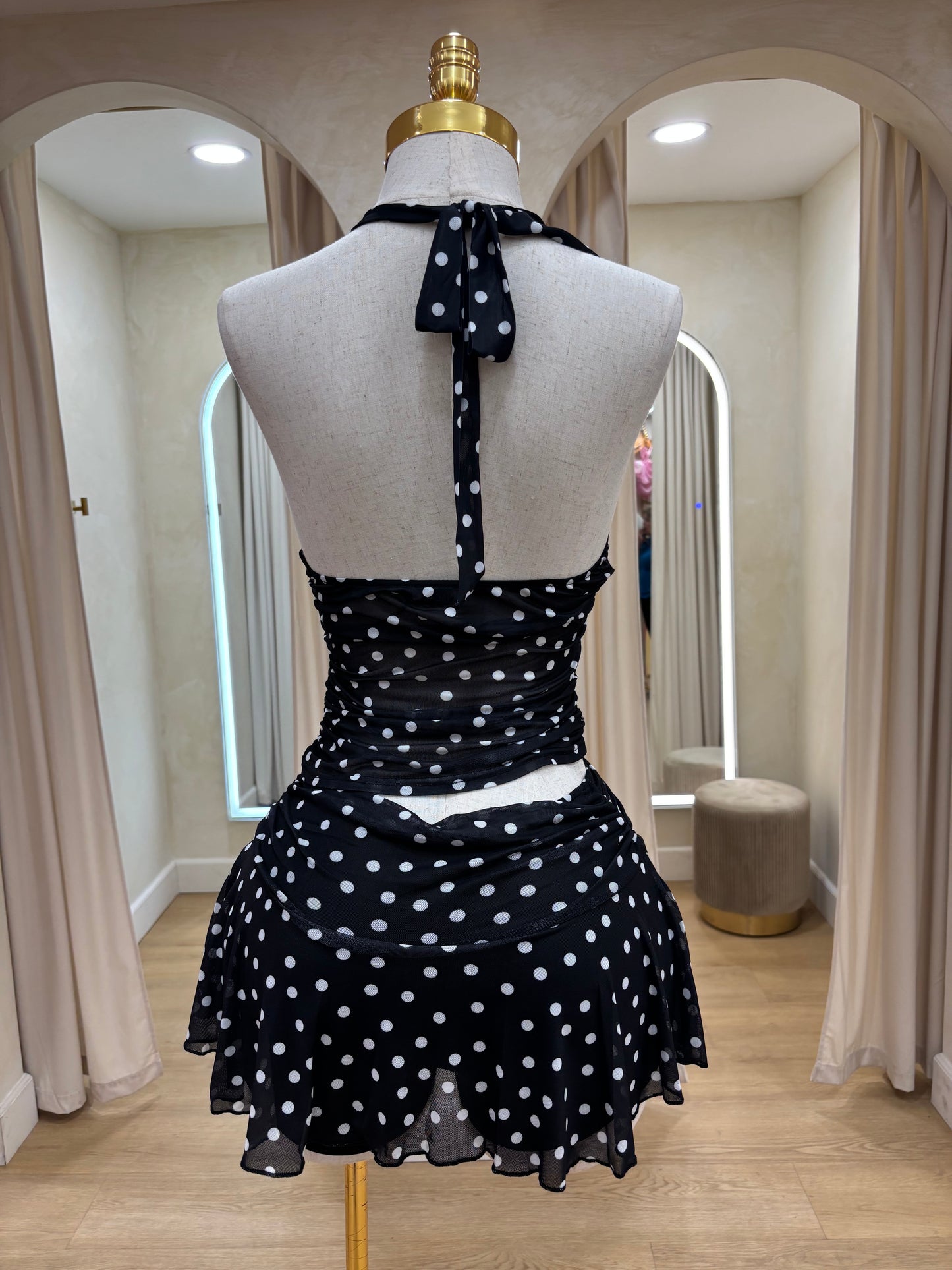 Lez Polka Dot Set (Built in Shorts)