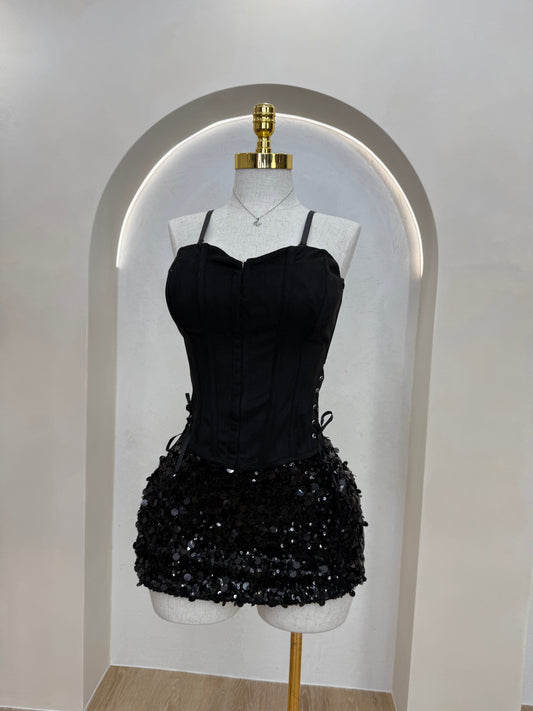 Sequin Black Skirt