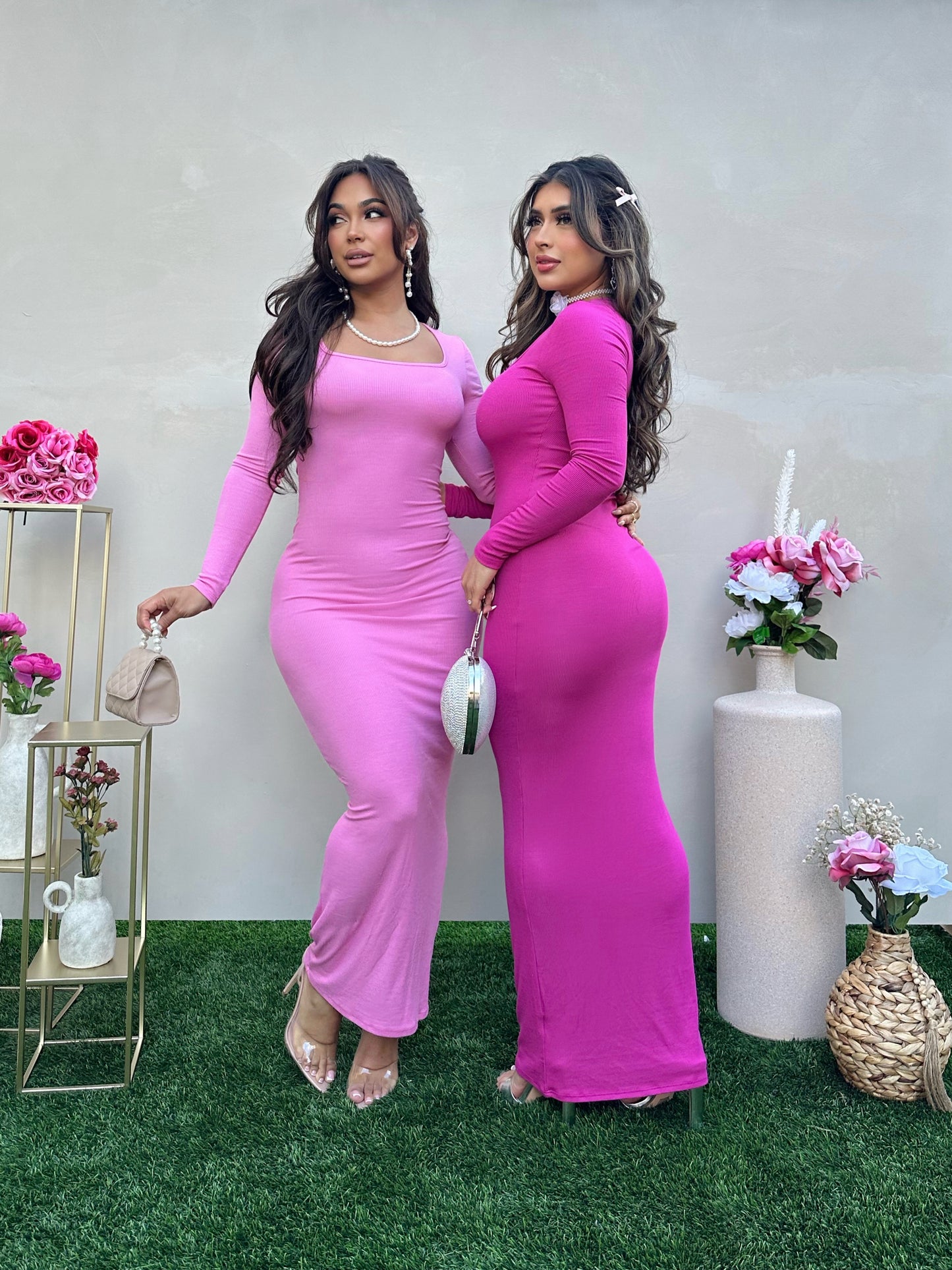 Keilani Maxi Dress (Pink)