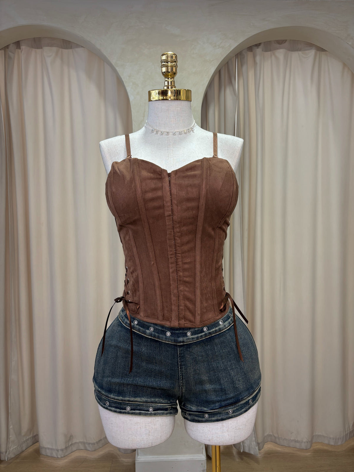 REGINA MINI DENIM SHORTS
