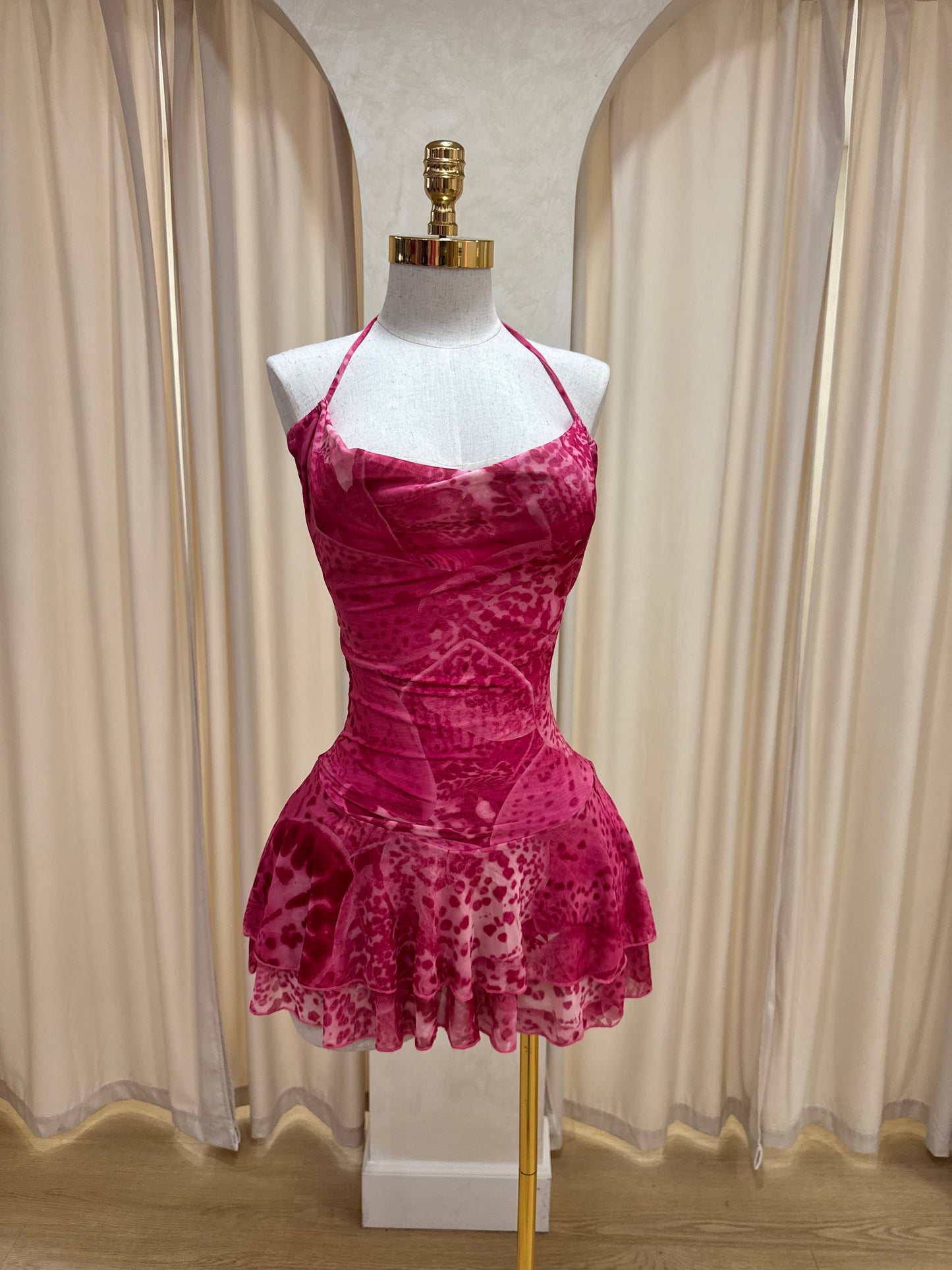 Destiny Mini Dress (Pink)