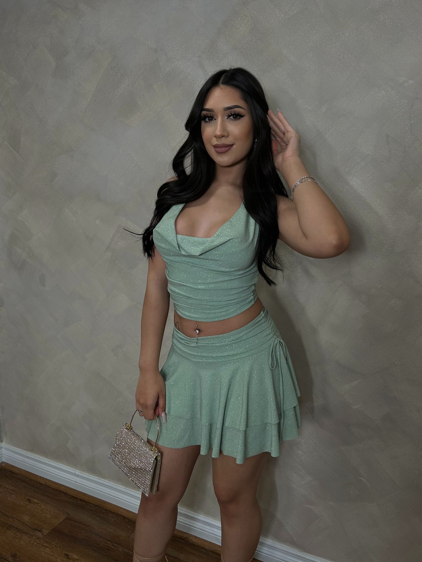 Esmy Glitter Set (Sage)