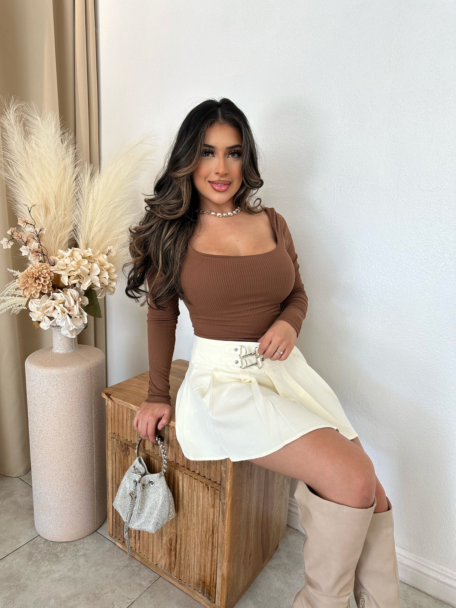 Gia Mini Skort (Cream