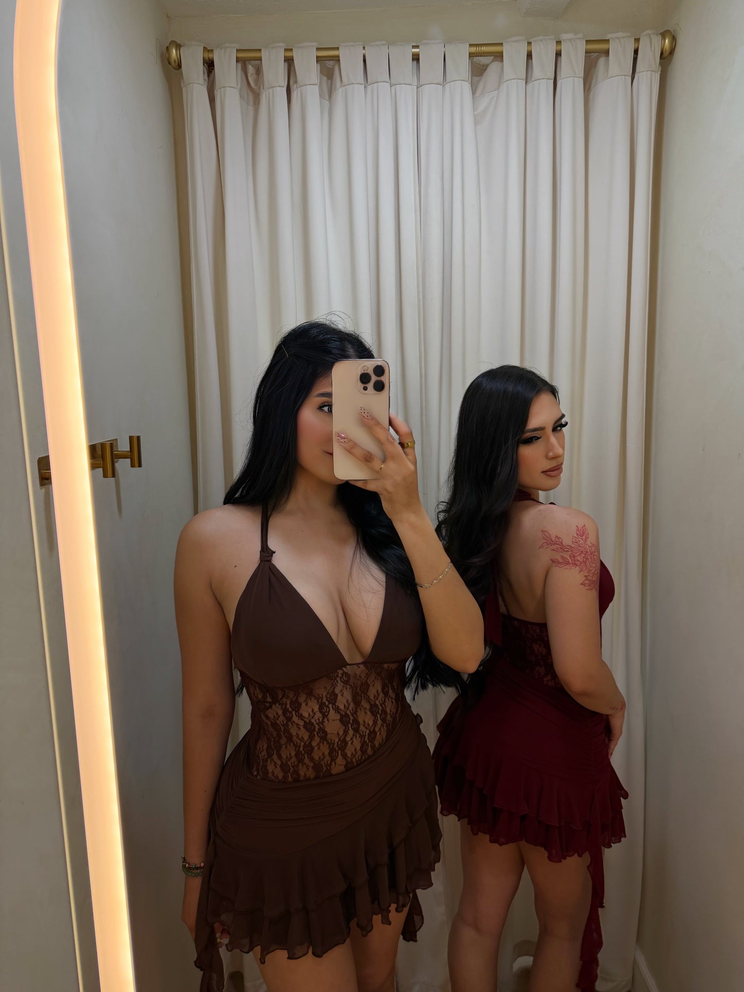 Leslie Lace Romper Dress