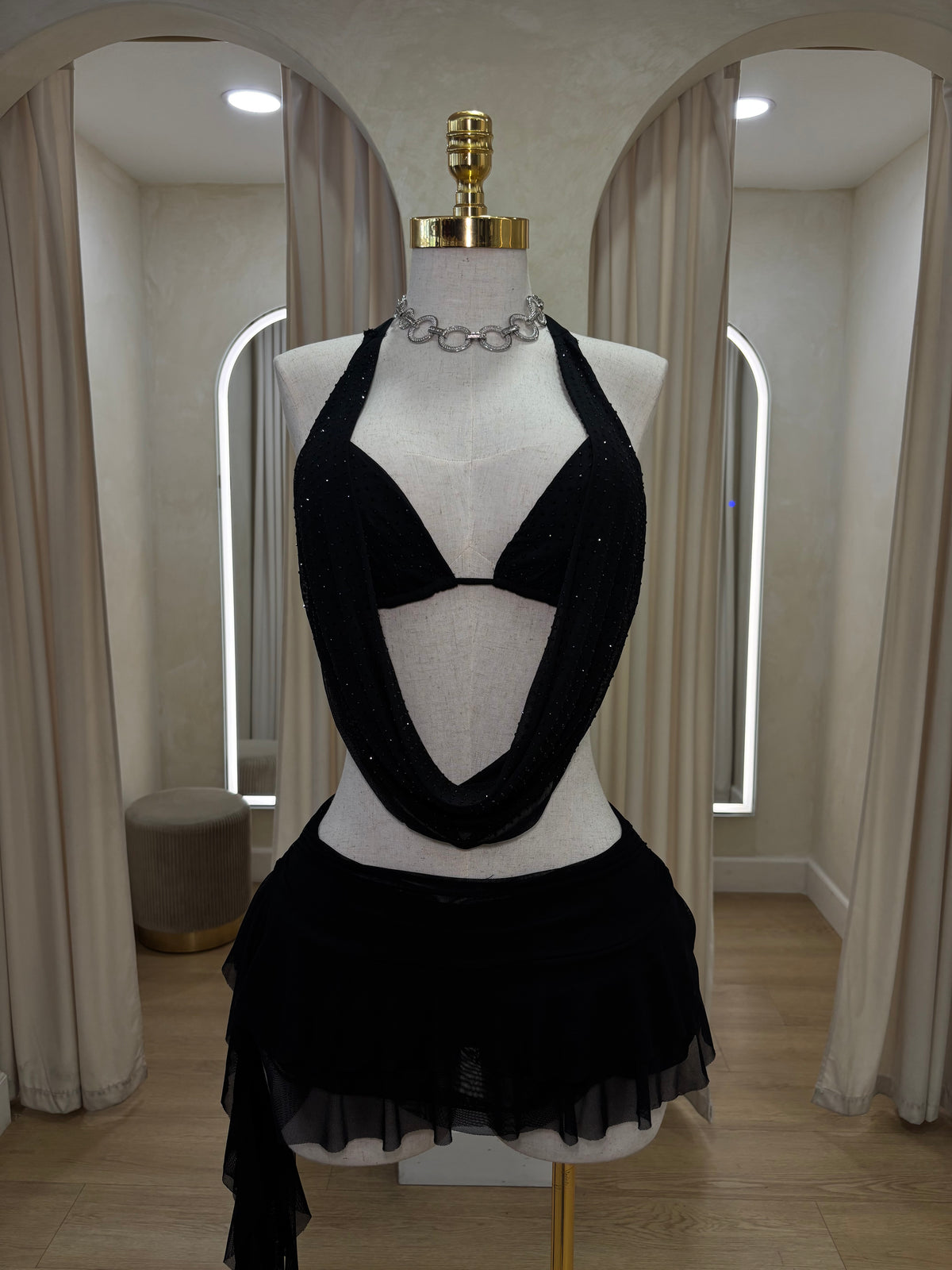 Bling Halter Top (Black)