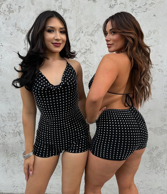 Birthday girl bling romper