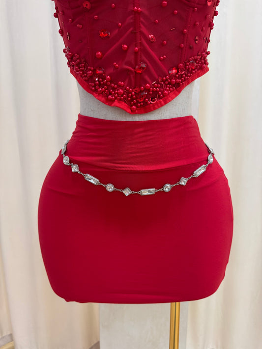 Bling statement belt