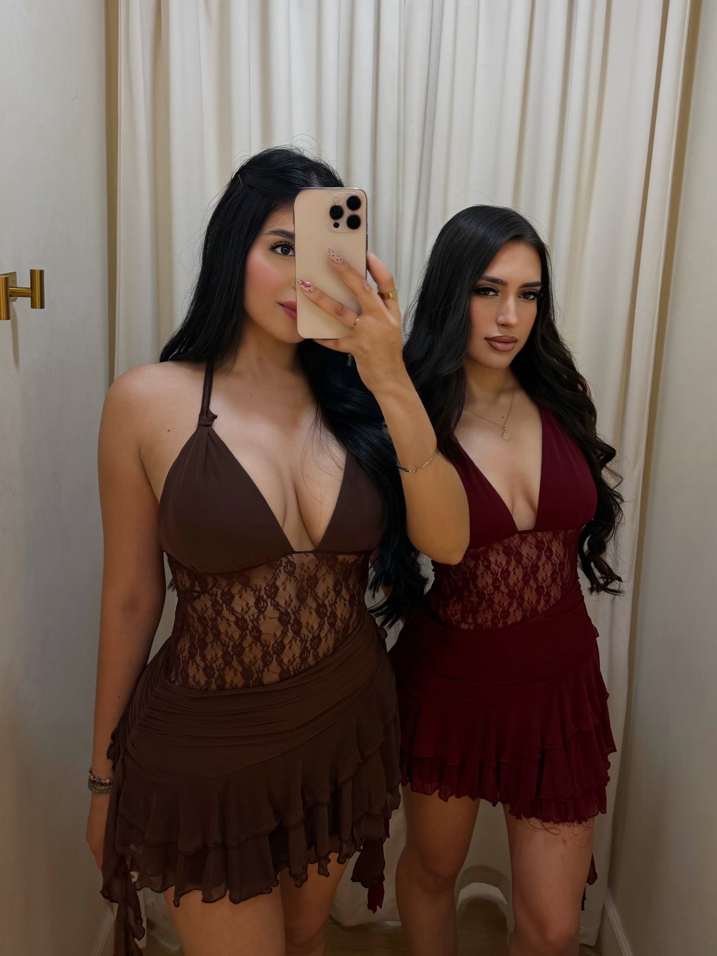 Leslie Lace Romper Dress