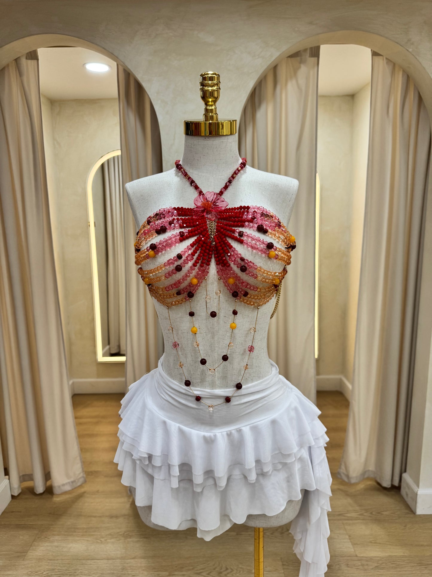 Verano Rosa beaded top