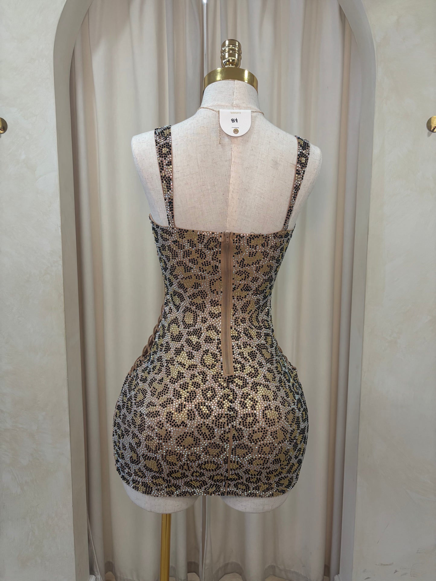 Shine On Me Fully Bling dress (cheetah)