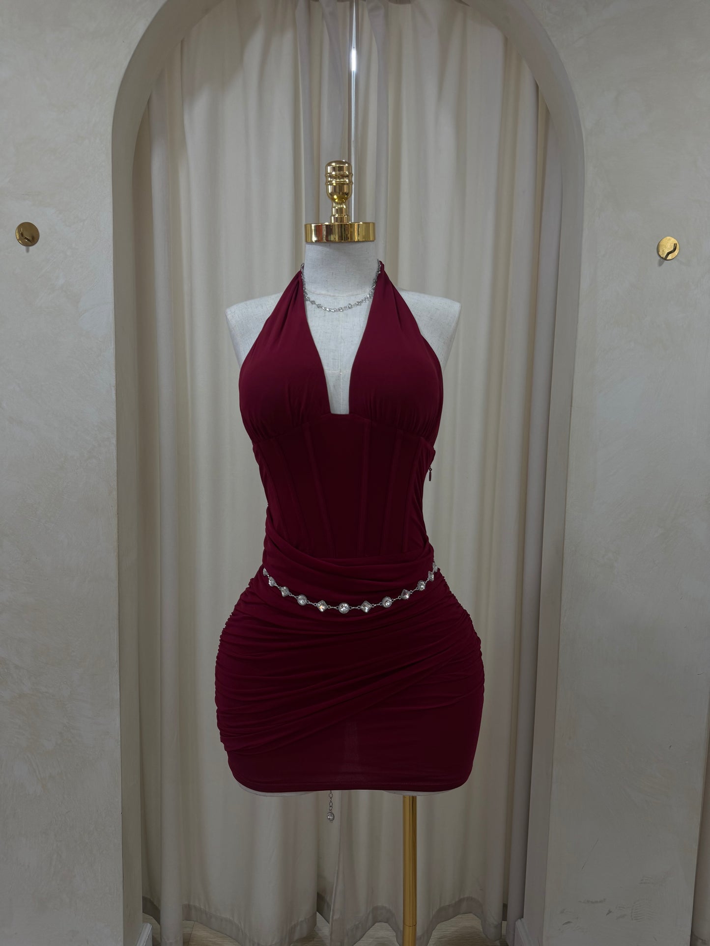 Hailey halter dress