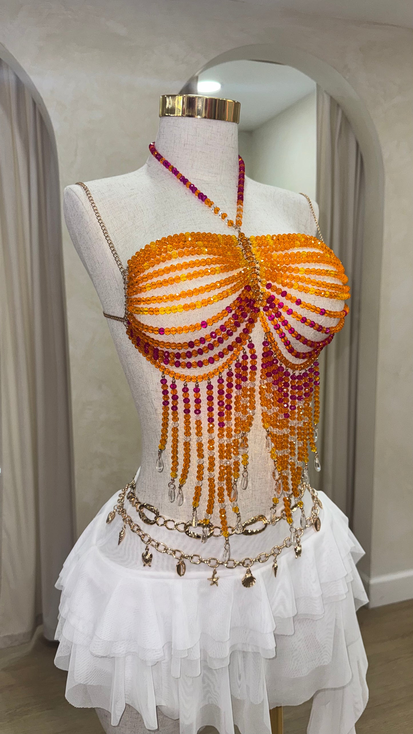 Latina Mami Beaded top