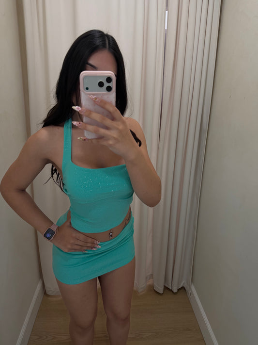 Teal Glitz Set