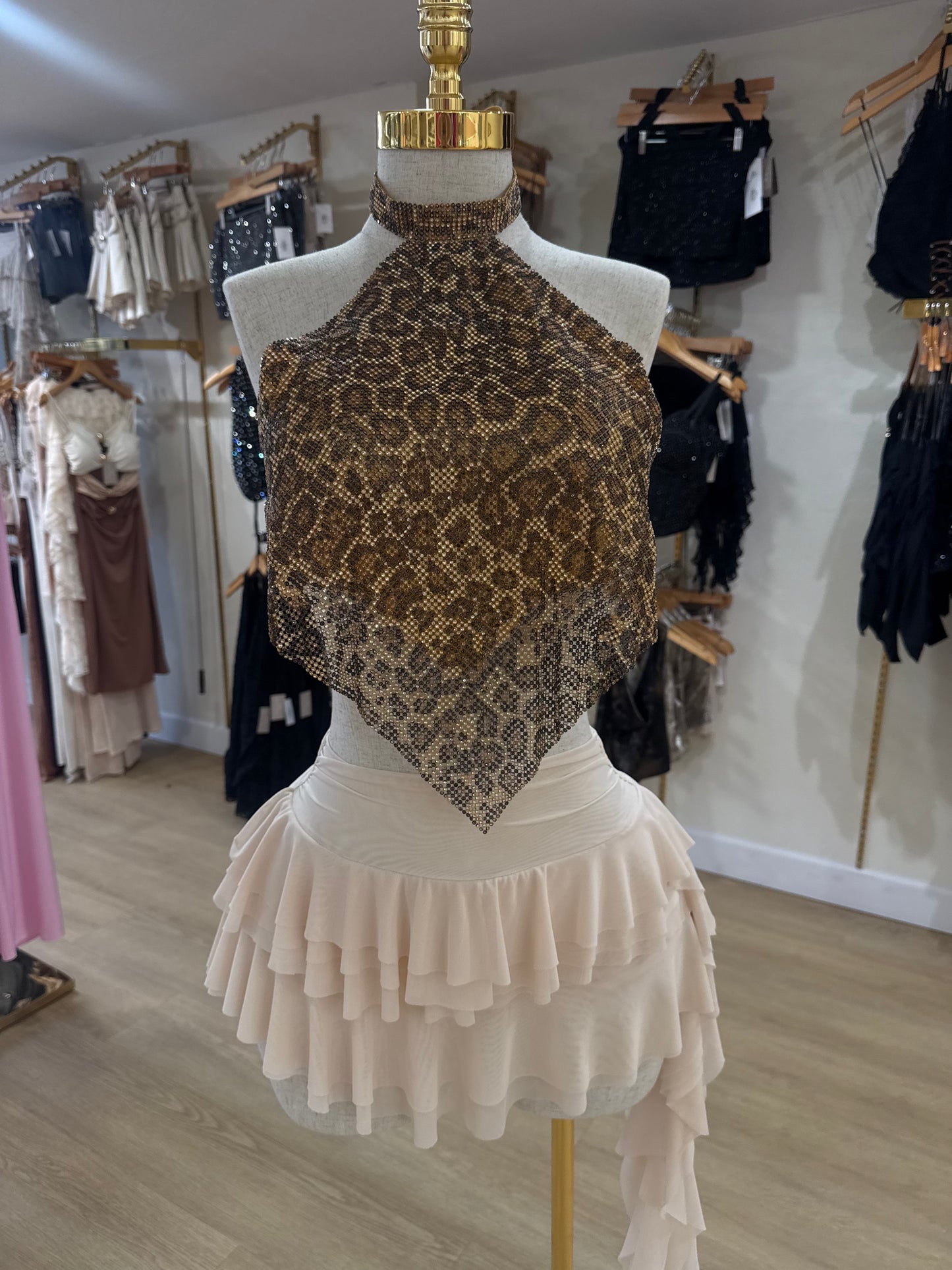 Cheetah Girl Bling Top ✨