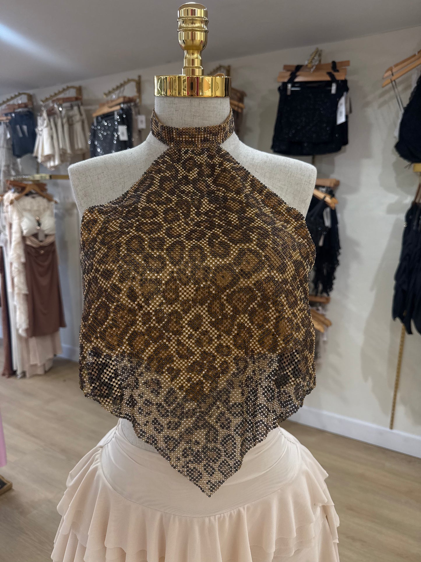 Cheetah Girl Bling Top ✨