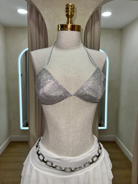 Silver Sparkle Top