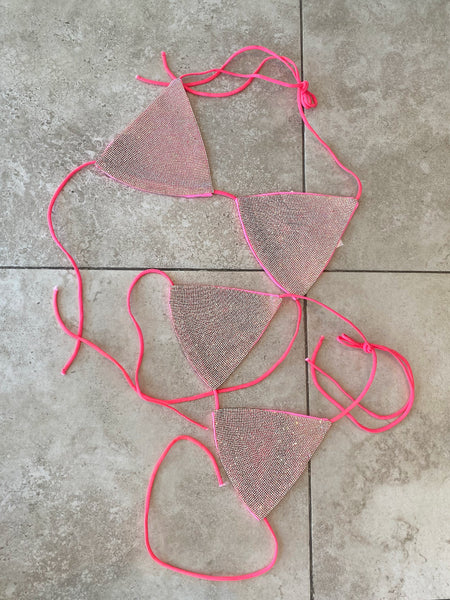Carolina Sparkle Bra Top (Pink)