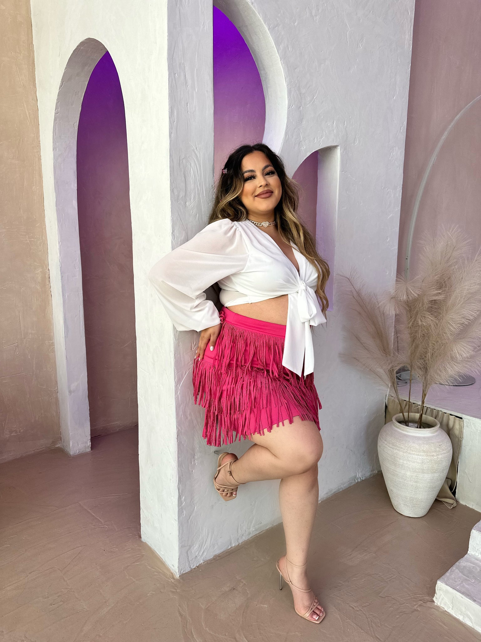 TQG SKIRT PLUS (PINK)